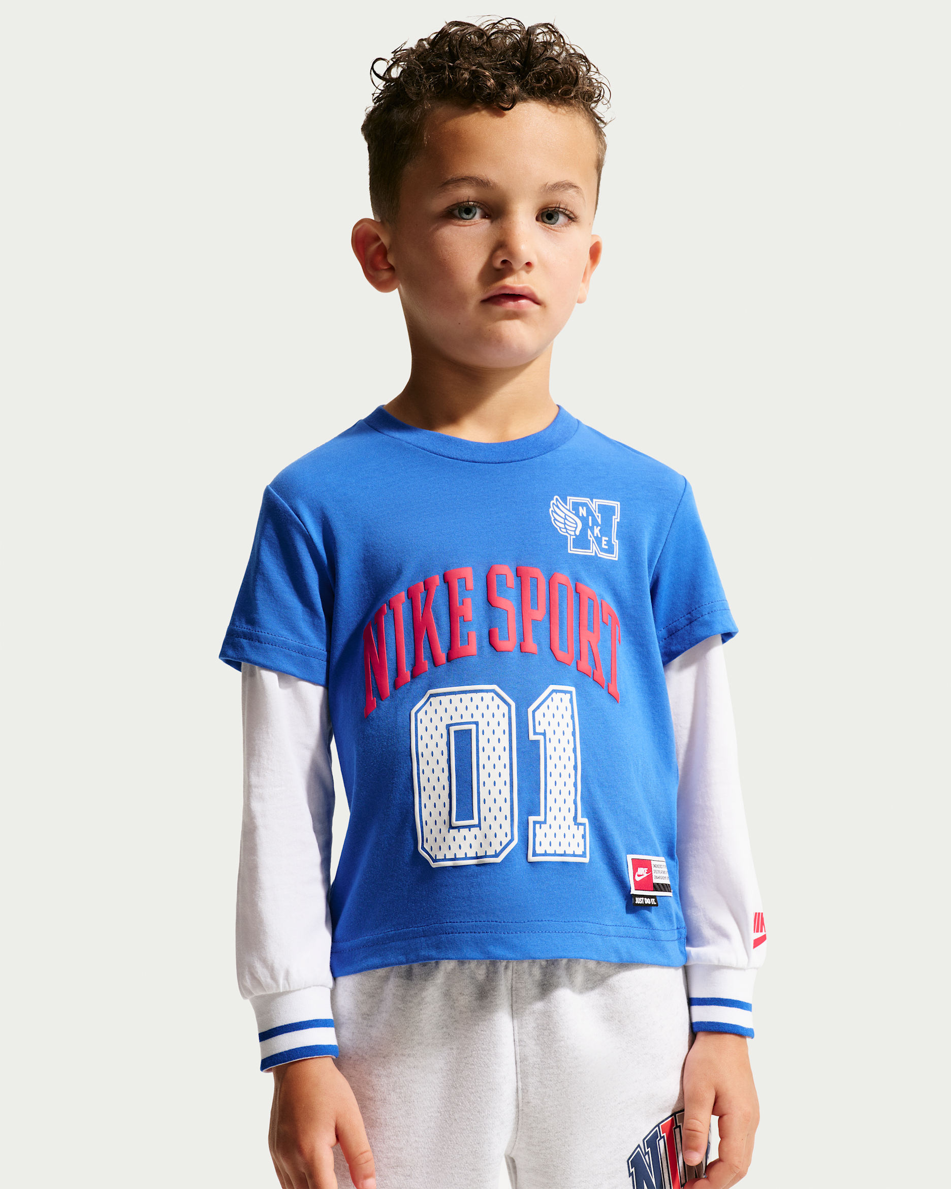 NIKE ロングスリーブ　フリース上下130cm 現行品 NIKE公式】Nike ベビー マルチスポーツ ツーファー ロングスリーブ